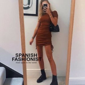 NWT Zara Ruched Dress